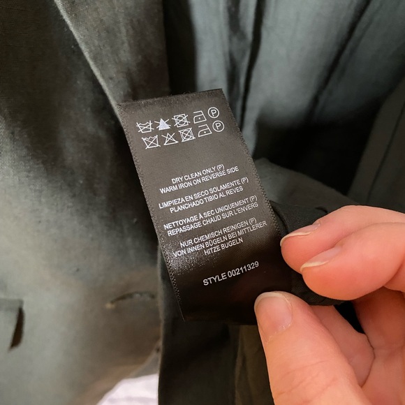 City Chic Olive Green Sicilian Linen-Blend Blazer Plus Size 14 - Picture 7 of 8